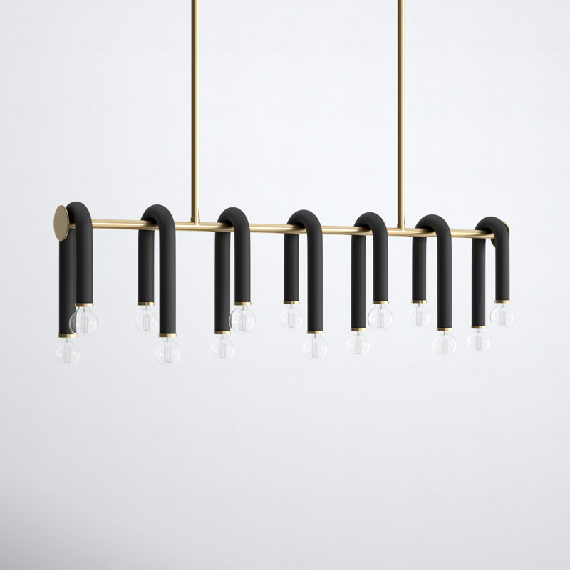 Rhea 14 - Light Kitchen Island Pendant, Aged Brass