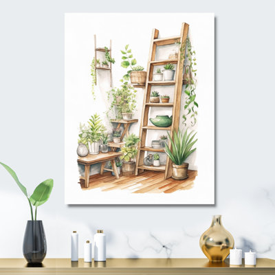 Décor de salle de bain naturel XX XXV - Plantes murales en métal