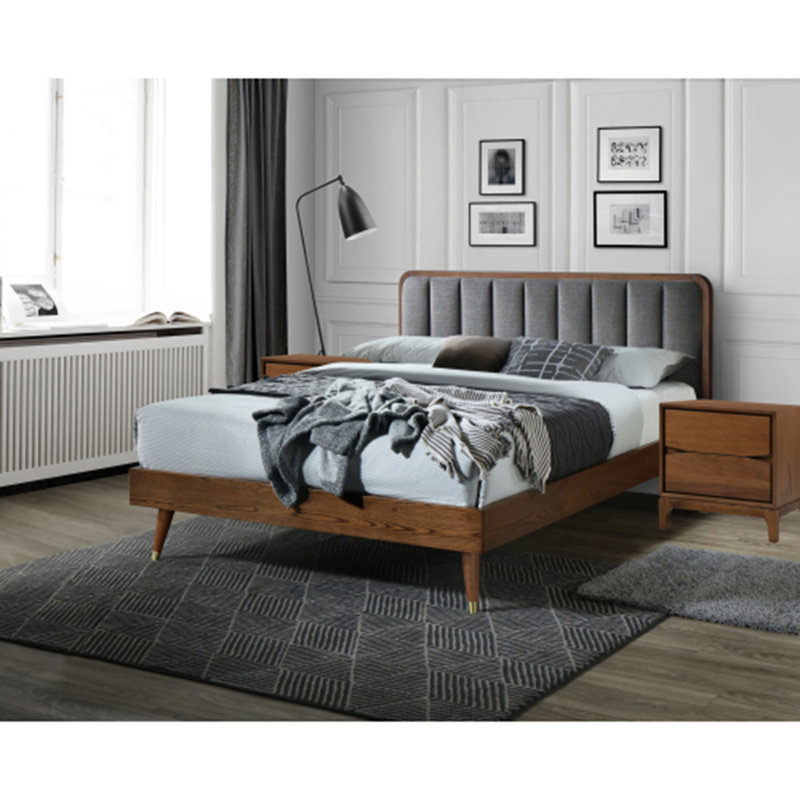 Monte Rosa Queen Platform Bed - Wooden & Upholstered Elegance