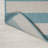 Claren Two-Tone Wide Stripe Aqua/Cream Indoor/Outdoor Rug-69807439