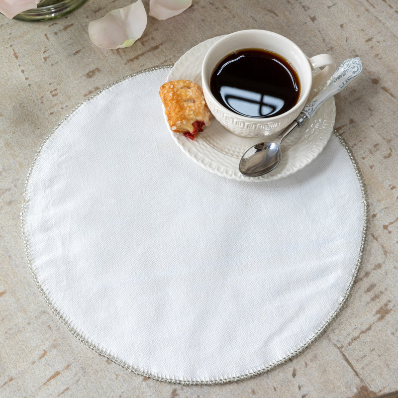 Upcycled Tent Canvas Beaded Mat