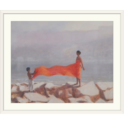 «Dristin Tiant A Sari, India, 2012» par Lincoln Seligman, reproduction d'art