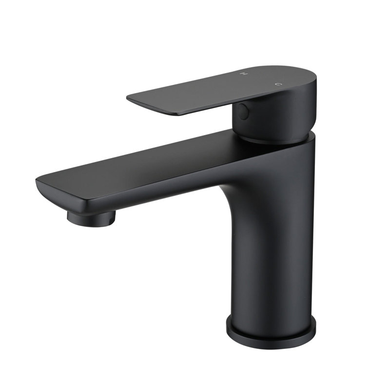 Single Handle Lavatory Basin Sink Faucet, Matte Black