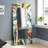 Rock Star I Rectangular Beveled Mirror on Free Floating Printed Tempered Art Glass-1643914228