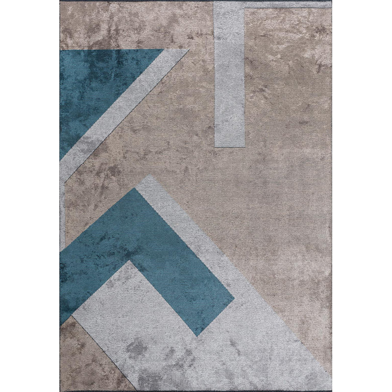 Modern Retro Triangular, Rectangle 6'7" x 8'3"
