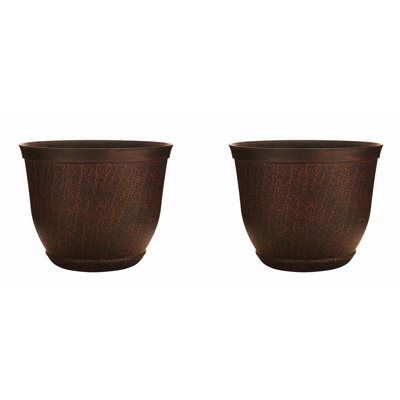 8" Cronus Planter, Hot Coal (2 Pack)