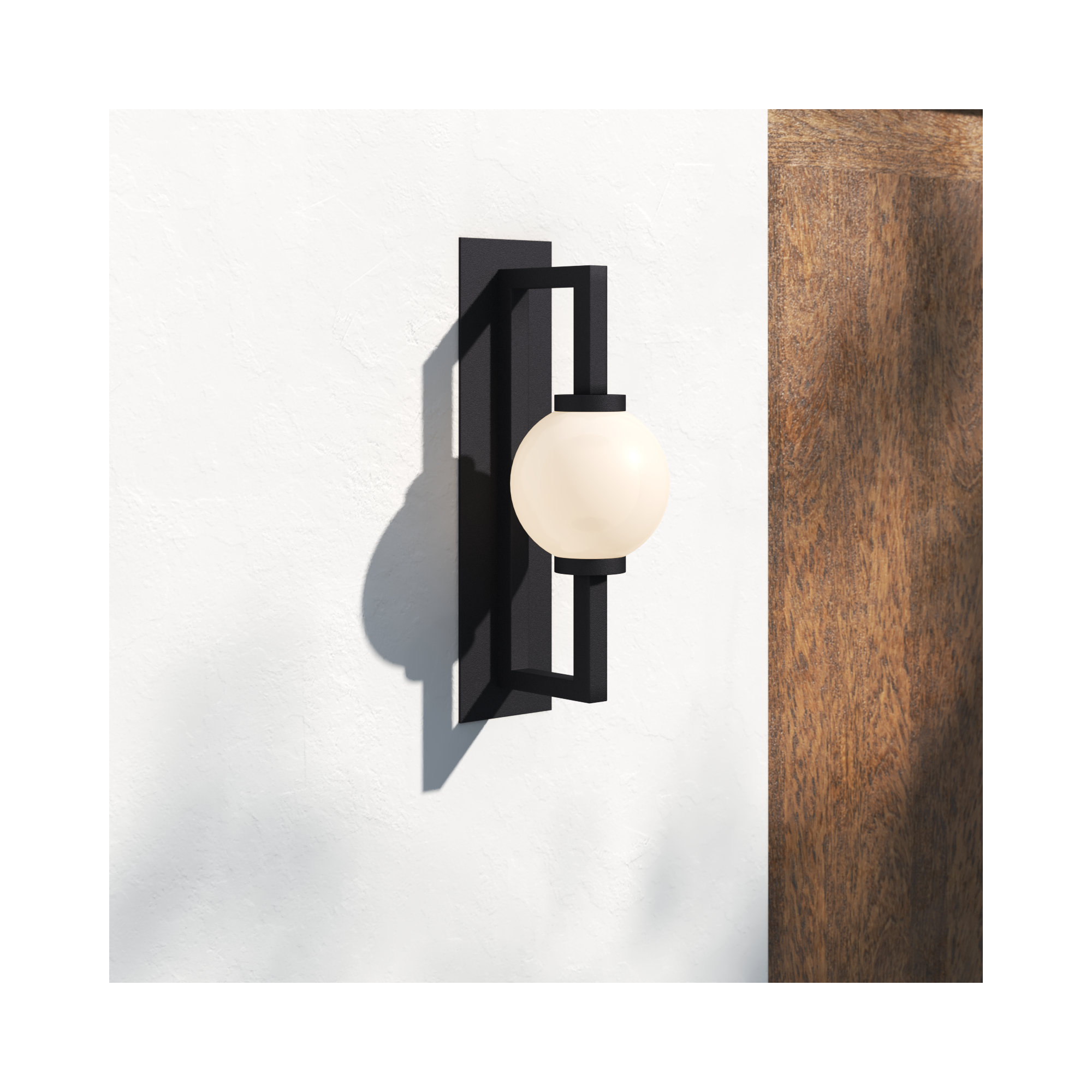 Sairy Single Light Outdoor Wall Light, 18.75" H x 6" W x 8" D