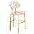 Dorrego Upholstered Counter Stool with Metal Frame-98407495
