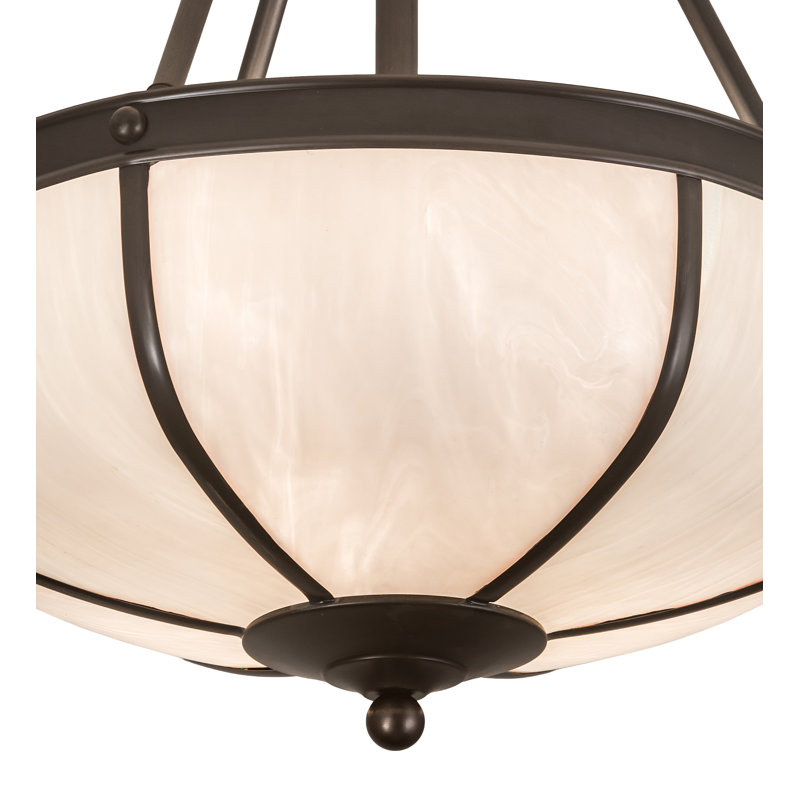 3 - Light Semi Flush Mount