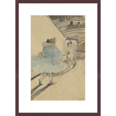 Au cirque: entrer dans l'anneau par Henri de Toulouse-Lautrec - estampe numérique encadrée