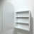 20 x 30 Inches Arched Medicine Cabinets with Mirror,Frameless Mirror Cabinet with Adjustable Shelves,Recess Or Surface Mounted-1930584675