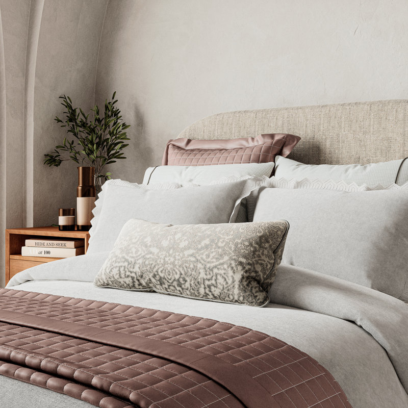Avita Embroidered 180TC BCI Cotton Duvet Cover, Kingsize