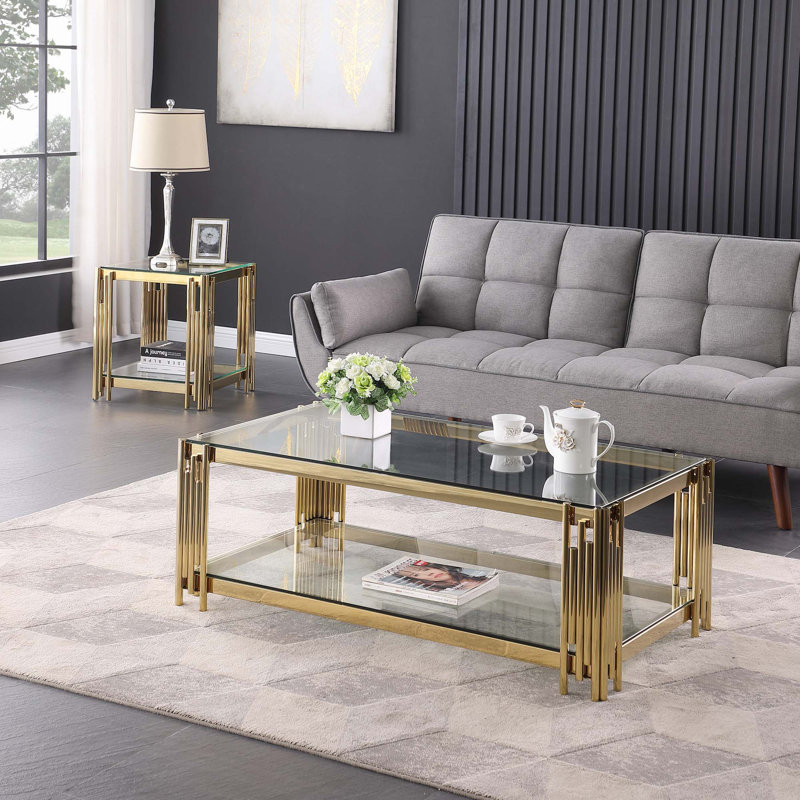Table basse de 48 po de largeur, Clair