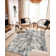 Modern Vintage Look Boho Large Area Rug Transitional Carpet Shiny Vibrant High Low Pile Rug For Living Room