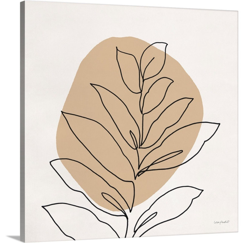 Just Leaves 02, art mural sur toile, Toile tendue, H 30 po x l 30 po