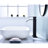 Matte Black Single Handle Waterfall Spout Bathroom Faucet With Pop - Up Drain, Stainless Steel, Stable Water Flow, Quick Installation For Sinks Without Overflow-122398776