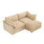 Canapé rembourré avec repose-pieds mobile et rangement-2083257755
