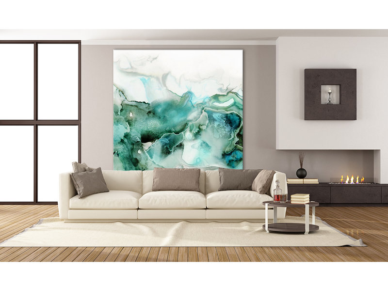 " Mint Bubbles I " by PI Studio