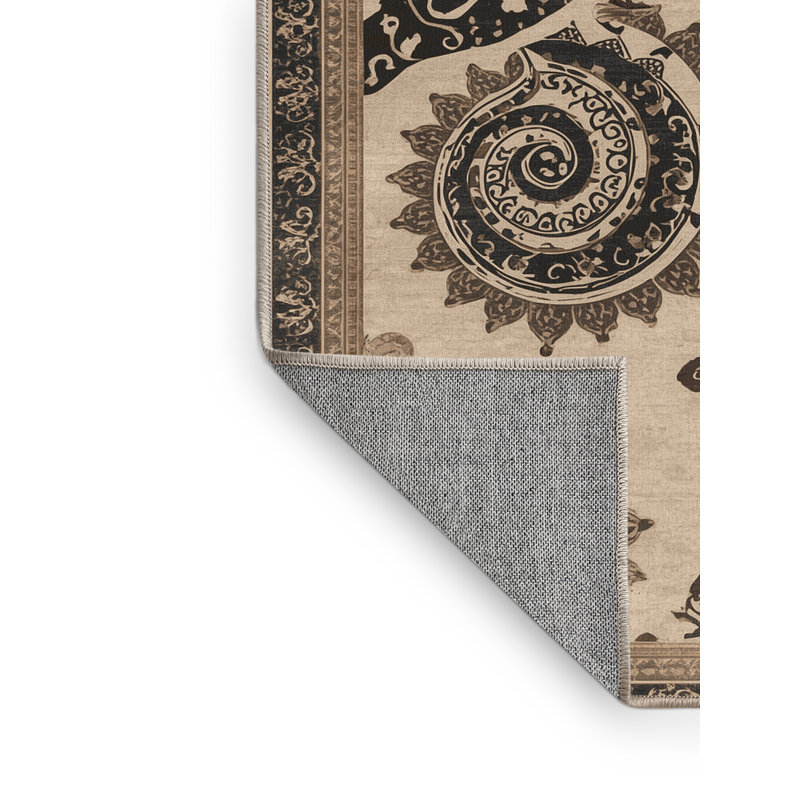 Tapis oriental classique Lavon lavable à la machine Fibonacci Sequence, 3 X 5