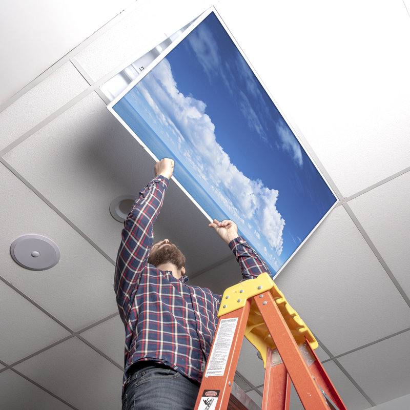 Octo Lights - Fluorescent Light Covers - Flexible Ceiling Light Diffuser Panels - Decorative Clouds - For Classrooms And Offices - 017