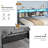 Corner Bed Frame with 3 Drawers and Storage Bookcase, Daybed with Charging Station and LED Lights-2101053987-2101276664
