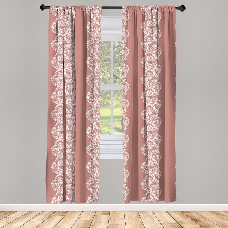 Semi-Sheer Rod Pocket Curtain Panels, 28" x 84"