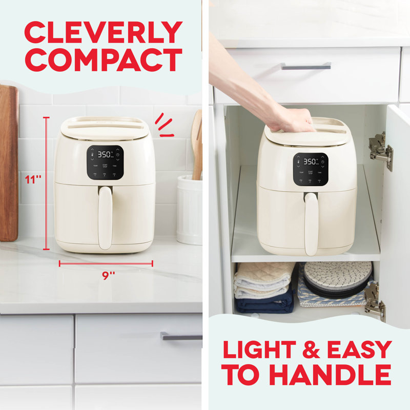 Dash Ceramic Nonstick 2.6qt Tasti Crisp Digital Air Fryer