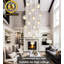 Lustre 16 lumières globe carré-2136487208