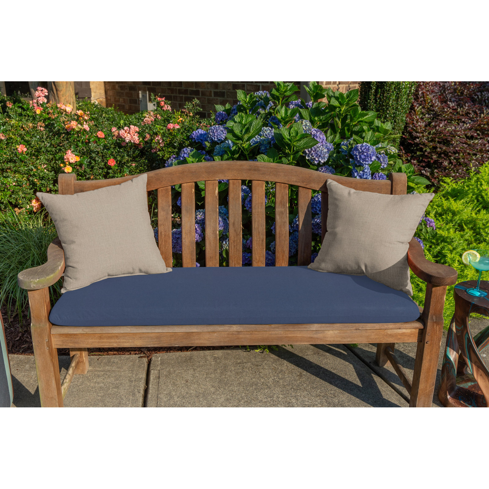  Outdoor Square Pillow Cover & Insert, 20"H x 20"W, Cast Ash Sunbrella®