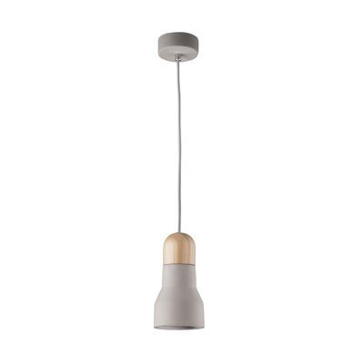 Malta 1 - Light Grey Bell Pendant