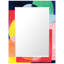 «Launder», miroir rectangulaire coloré biseauté sur verre trempé flottant imprimé à l'envers-1240079586