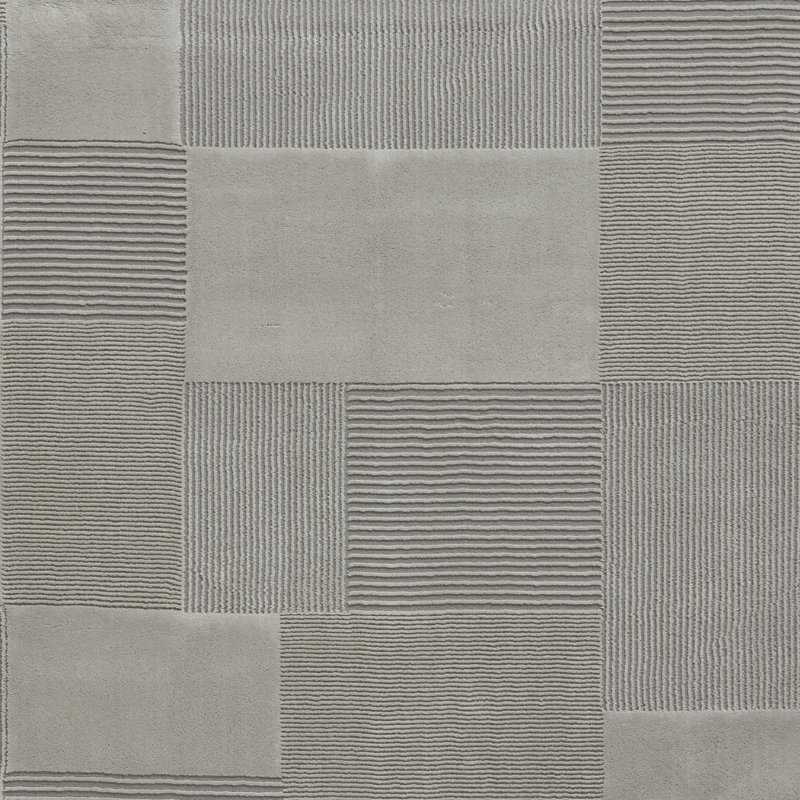 Celerino Rectangle Geometric Washable Area Rug, Grey, Rectangle 80 x 150 cm