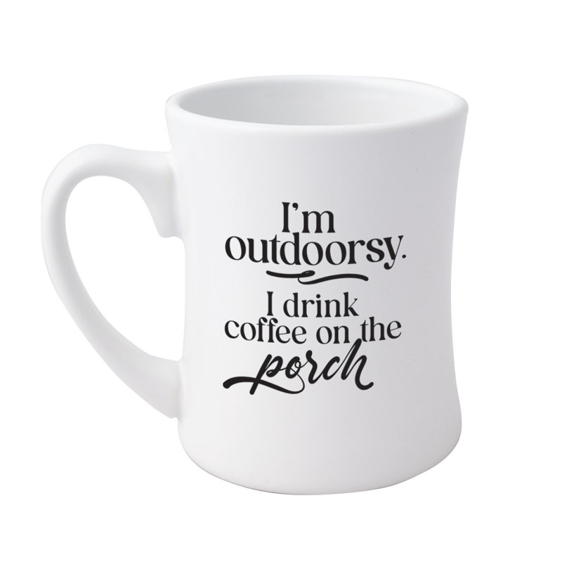 I'm Outdoorsy Designer Coffeehouse Mug, 19oz