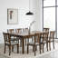 Ensemble de 8 chaises de salle à manger confortables, chaises de cuisine en bois massif avec siège en lin rembourré et dossier incurvé, chaises d'appoint rembourrées, capacité de 330 lb pour le salon, la maison de campagne, la décoration moderne-2044764968