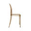 Ensemble de 4 chaises empilables en acrylique Ambre Ghost