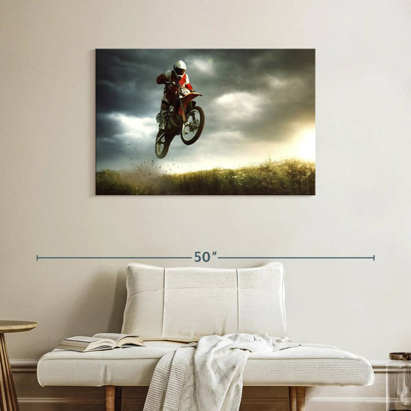 Dirt bike stunt ride Sireci, H 26 po x l 39 po