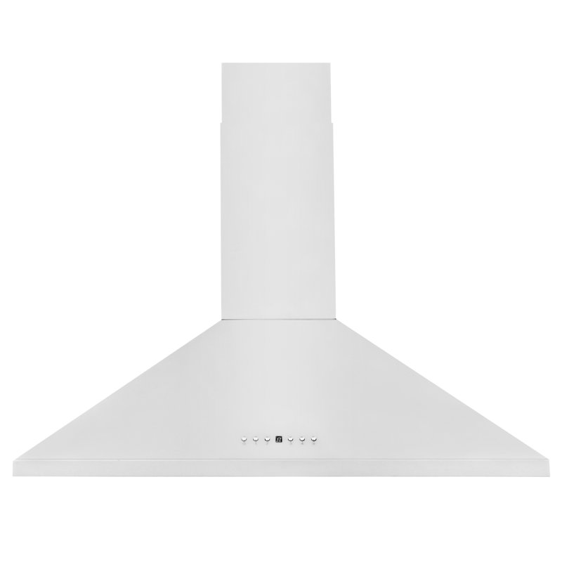 36" KL2 400 CFM Convertible Wall Mount Range Hood in Brushed Stainless Steel, 36