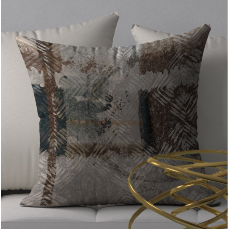 Housse de coussin décorative carrée/insert vital distinctif, 18 po x 18 po