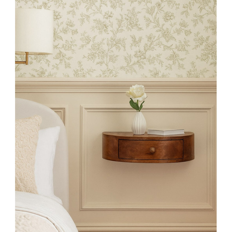 40cm W Solid Wood Bedside Table