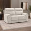 Ensemble canapé et causeuse inclinables Maddox 2 pièces en tissu texturé avec porte-gobelets dissimulés-1380343600-1380343607