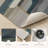 Geometric Stripes Non-Slip Washable Kitchen Mats