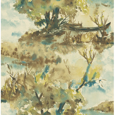 Rouleau de papier peint L 32,81 pi x l 20,5 po Lowery Trees