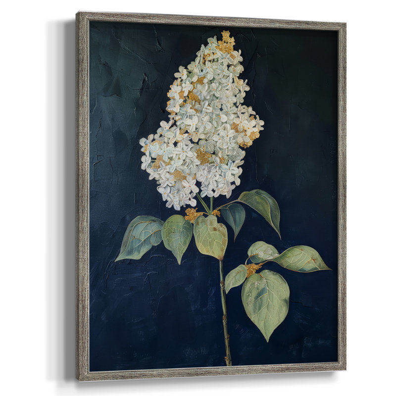 FLORAL Series CLXV Framed Print - Solid Wood, 15" H x 12" W