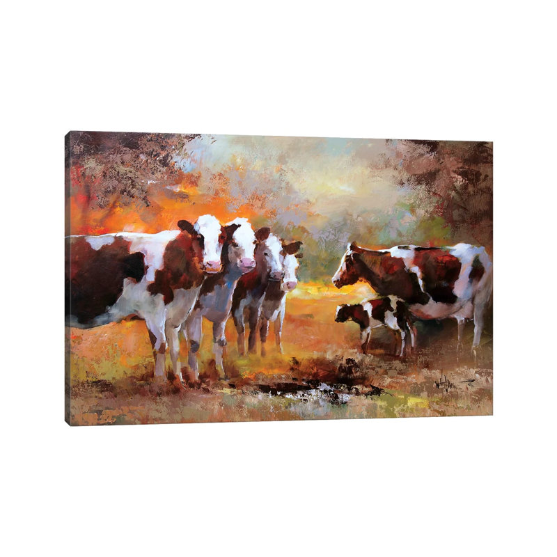 Calf 1 Piece Wrapped Canvas Painting, 30.48 cm H x 45.72 cm W