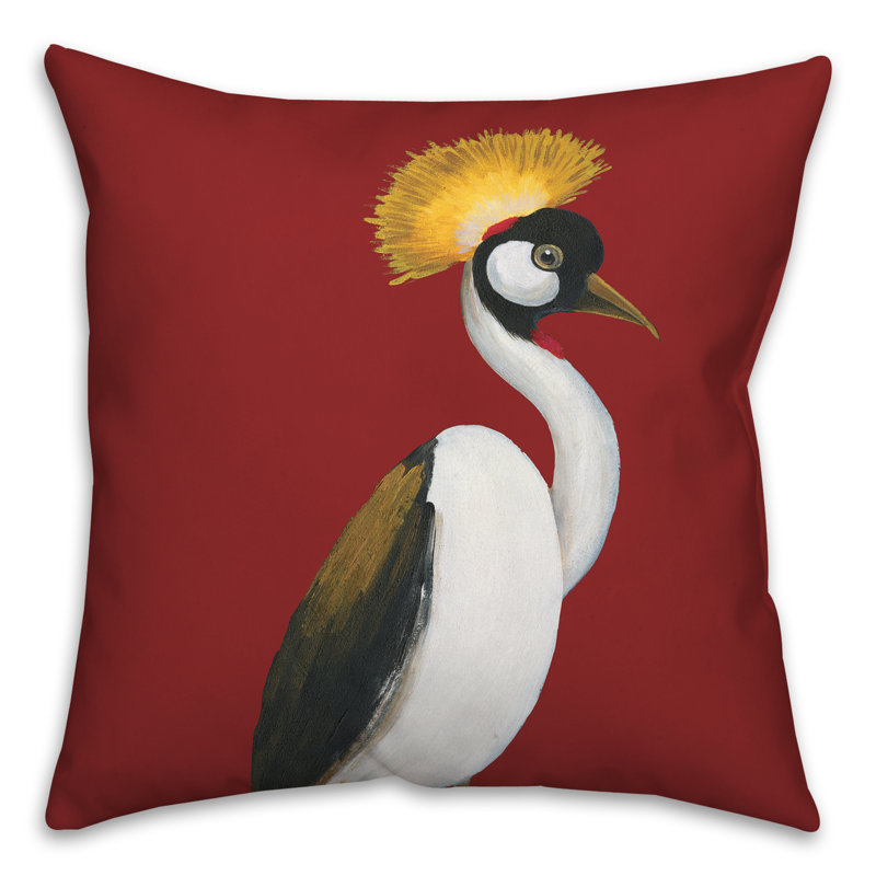 Housse de coussin d'extérieur carré et insert, Rouge