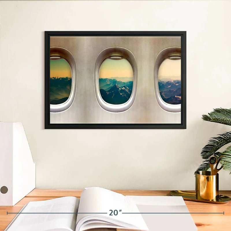 Mehar Old Airplane Windows, 9" H x 13" W