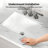 18" X 13.5" White Ceramic Rectangular Undermount Bathroom Sink With Overflow