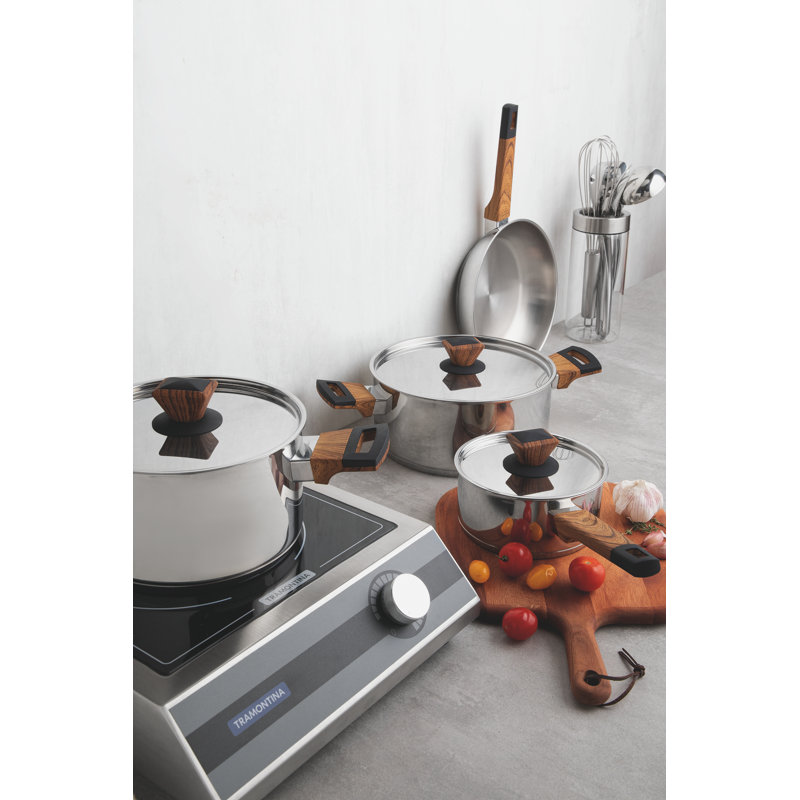 Tramontina 4 Pieces Stainless Steel Cookware Set