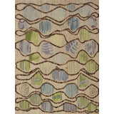 Area Rug in Cream/Brown