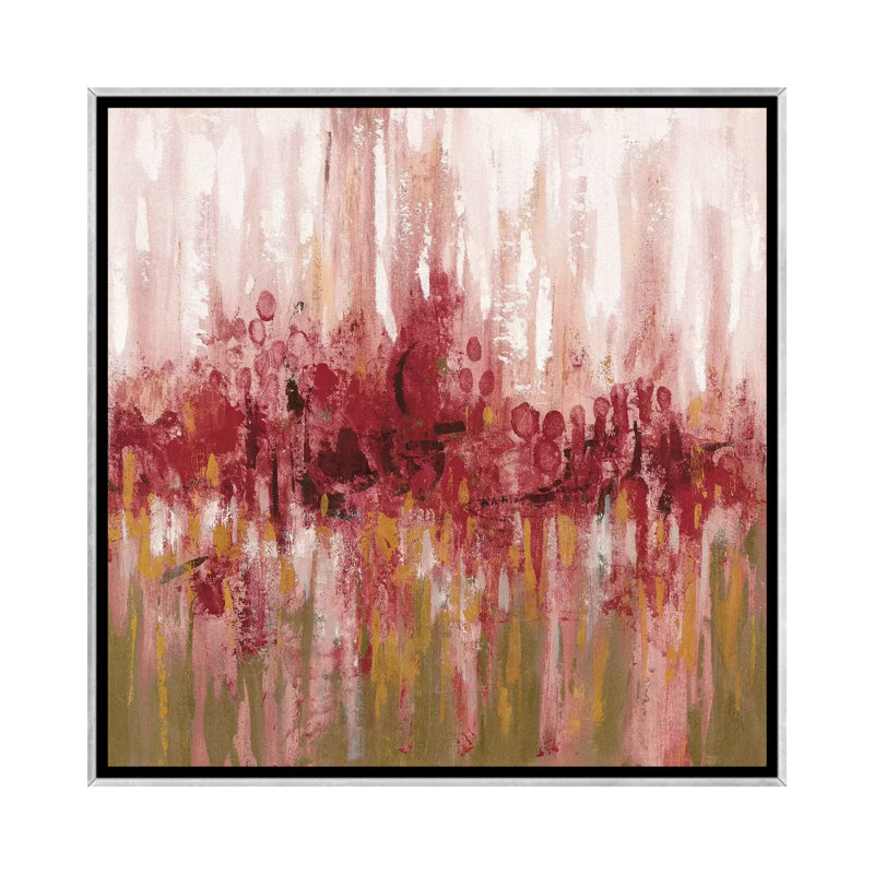 Red Reflections par Silvia Vassileva - reproduction d'art, Silver Framed, Pas de tapis, H 26 po x l 26 po x P 1,5 po